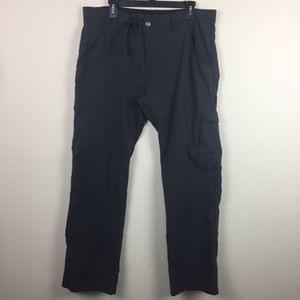 Prana Charcoal Stretch Zion Pants Sz 36 x 32 Cargo